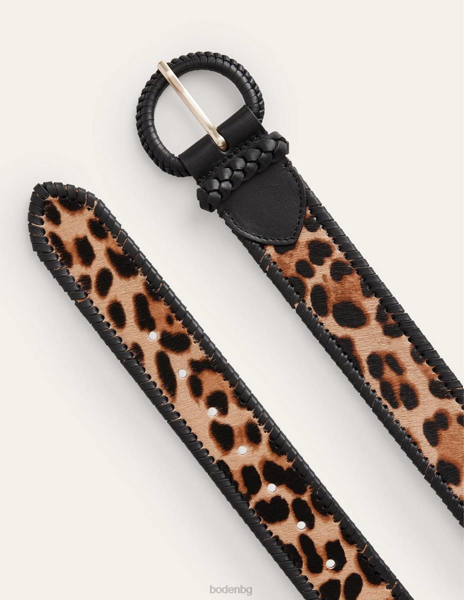 аксесоар Boden тъкан колан на талията леопардово пони Жени LL682312