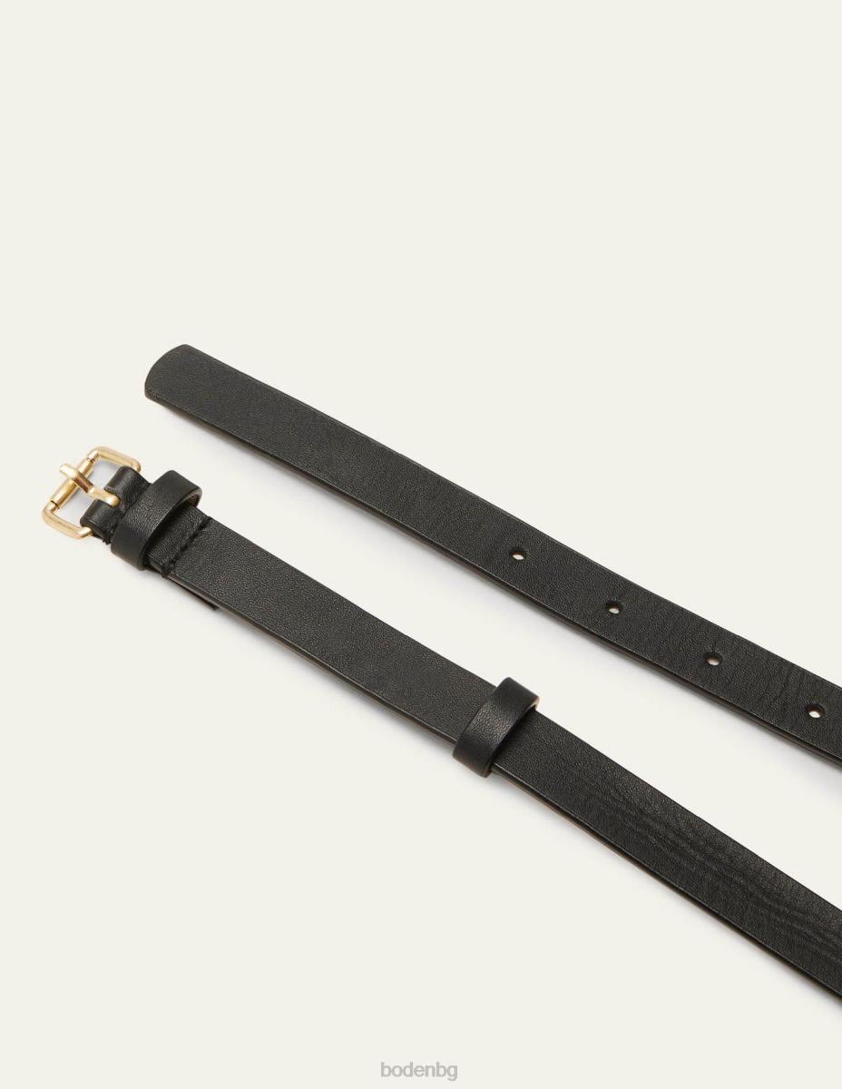 аксесоар Boden тънък колан с катарама черен Жени LL682379