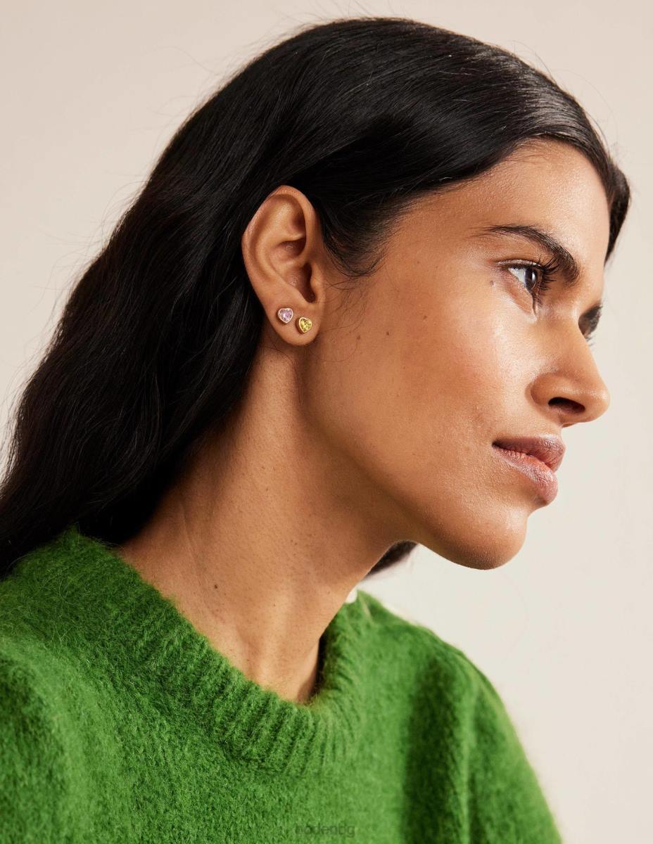 аксесоар Boden Опаковка от 2 обеци със сърца мулти Жени LL68740