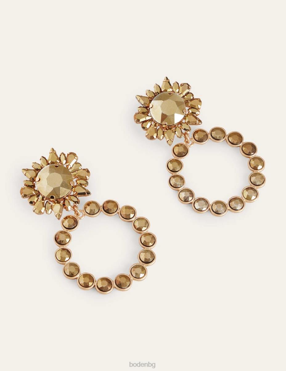 аксесоар Boden изящни обеци със скъпоценни камъни злато Жени LL682347