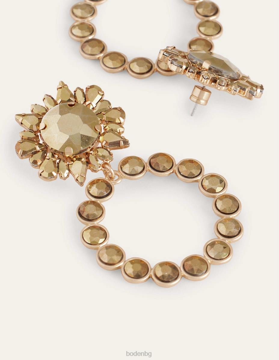 аксесоар Boden изящни обеци със скъпоценни камъни злато Жени LL682347