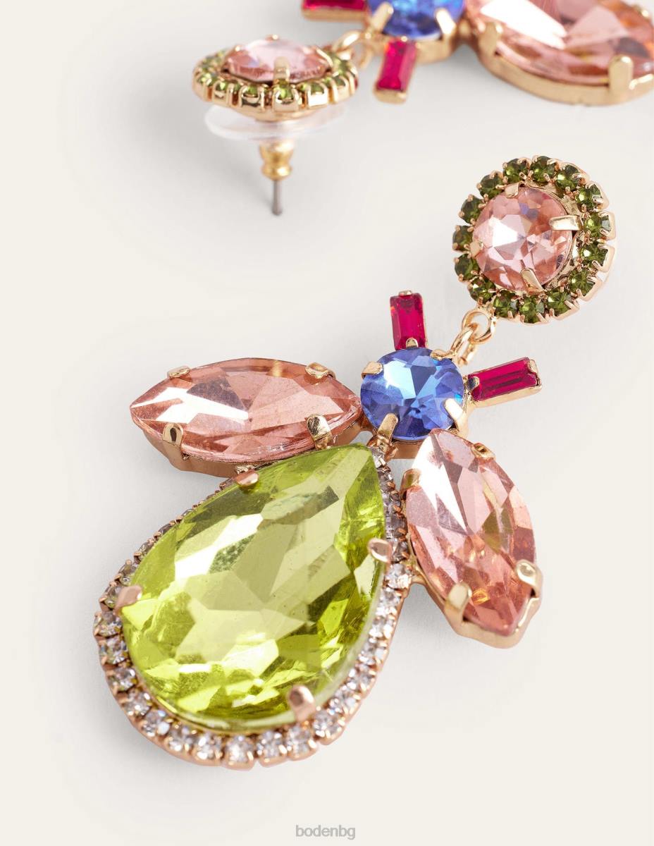 аксесоар Boden украсени обеци пчели розово и зелено Жени LL682363