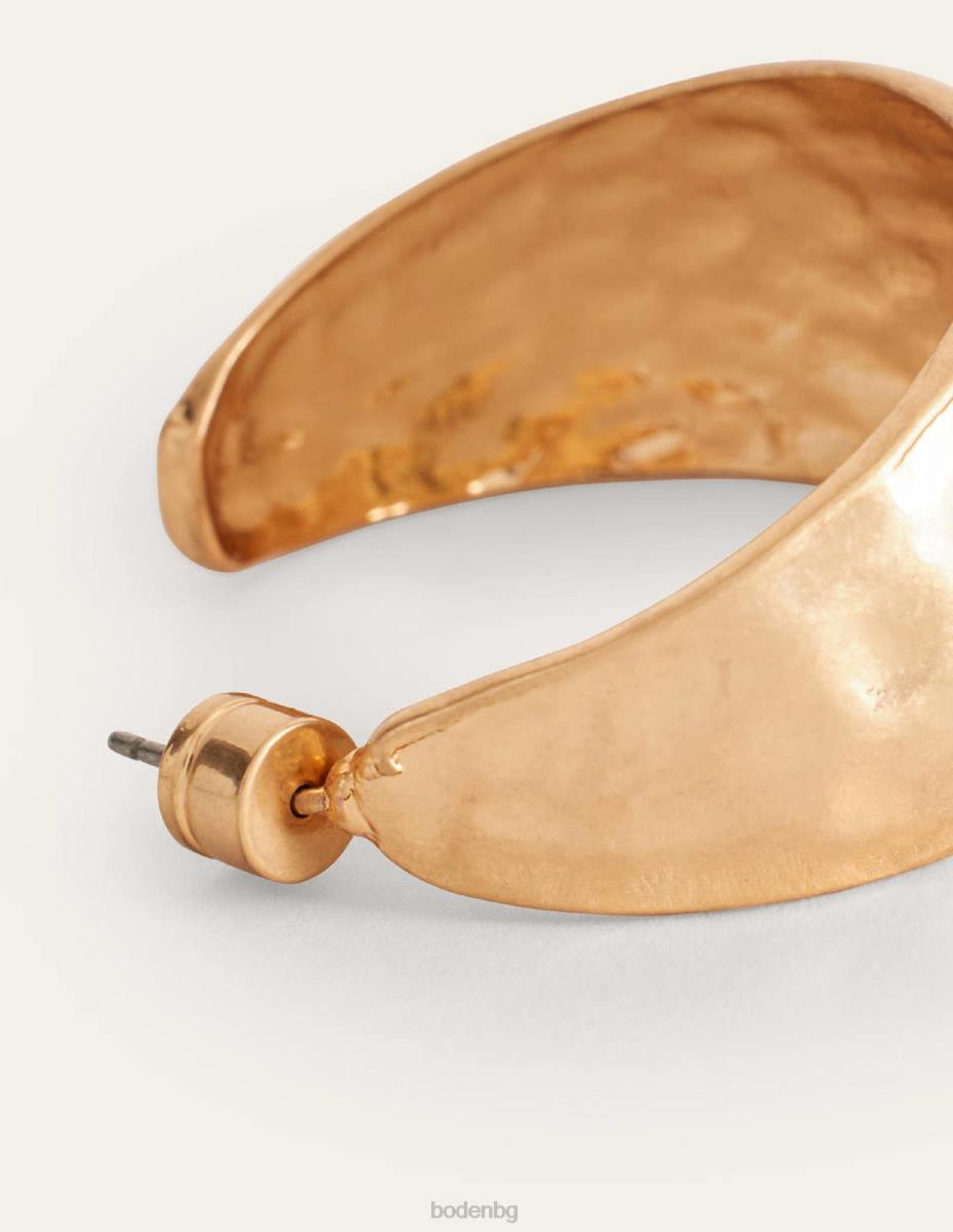 аксесоар Boden изковани обеци злато Жени LL682364