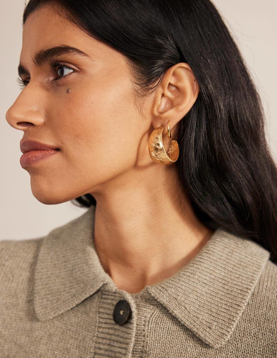 аксесоар Boden изковани обеци злато Жени LL682364