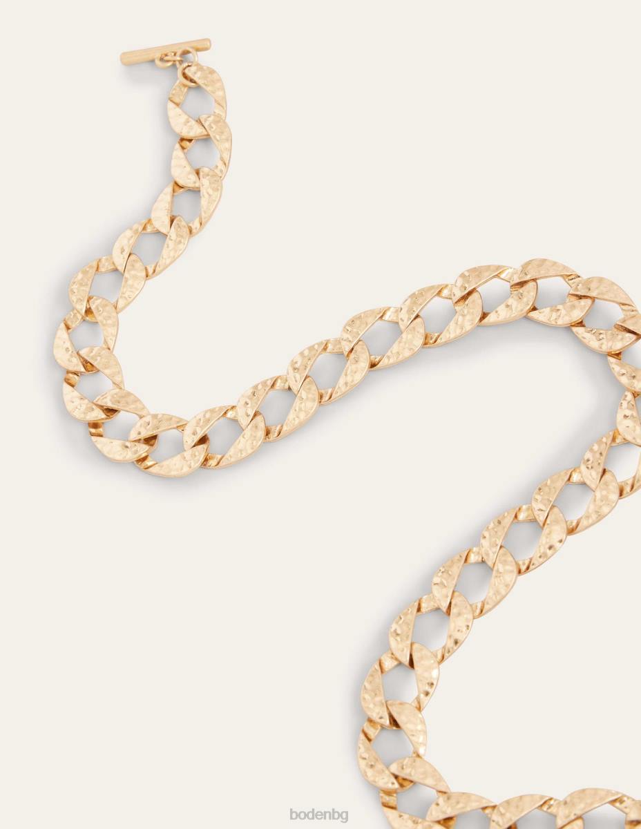 аксесоар Boden огърлица с изкована верига злато Жени LL68733