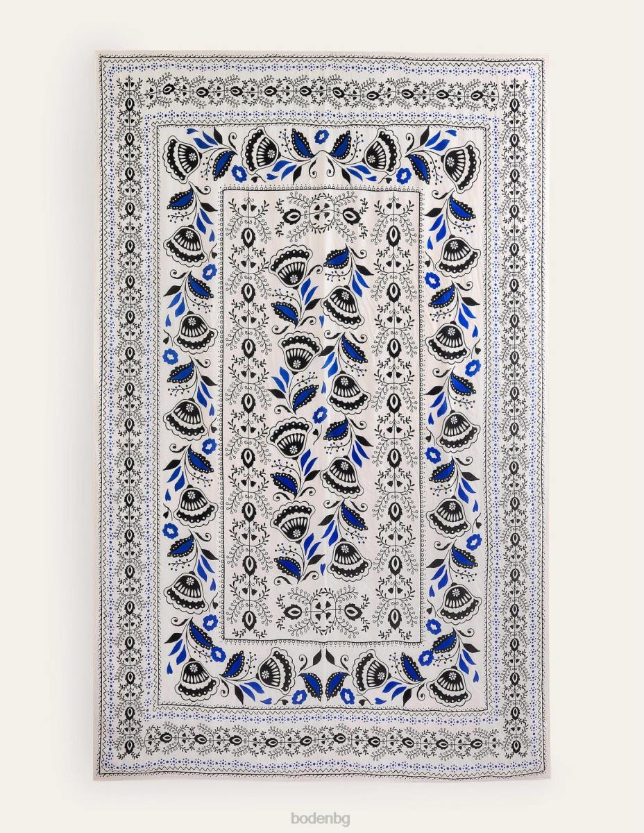 аксесоар Boden щампован саронг шал цвят на слонова кост и милос Жени LL682322