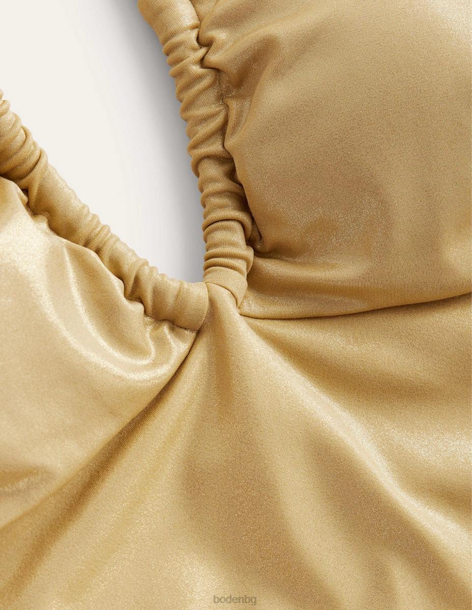 облекло Boden бански костюм с деколте злато ламе Жени LL681124