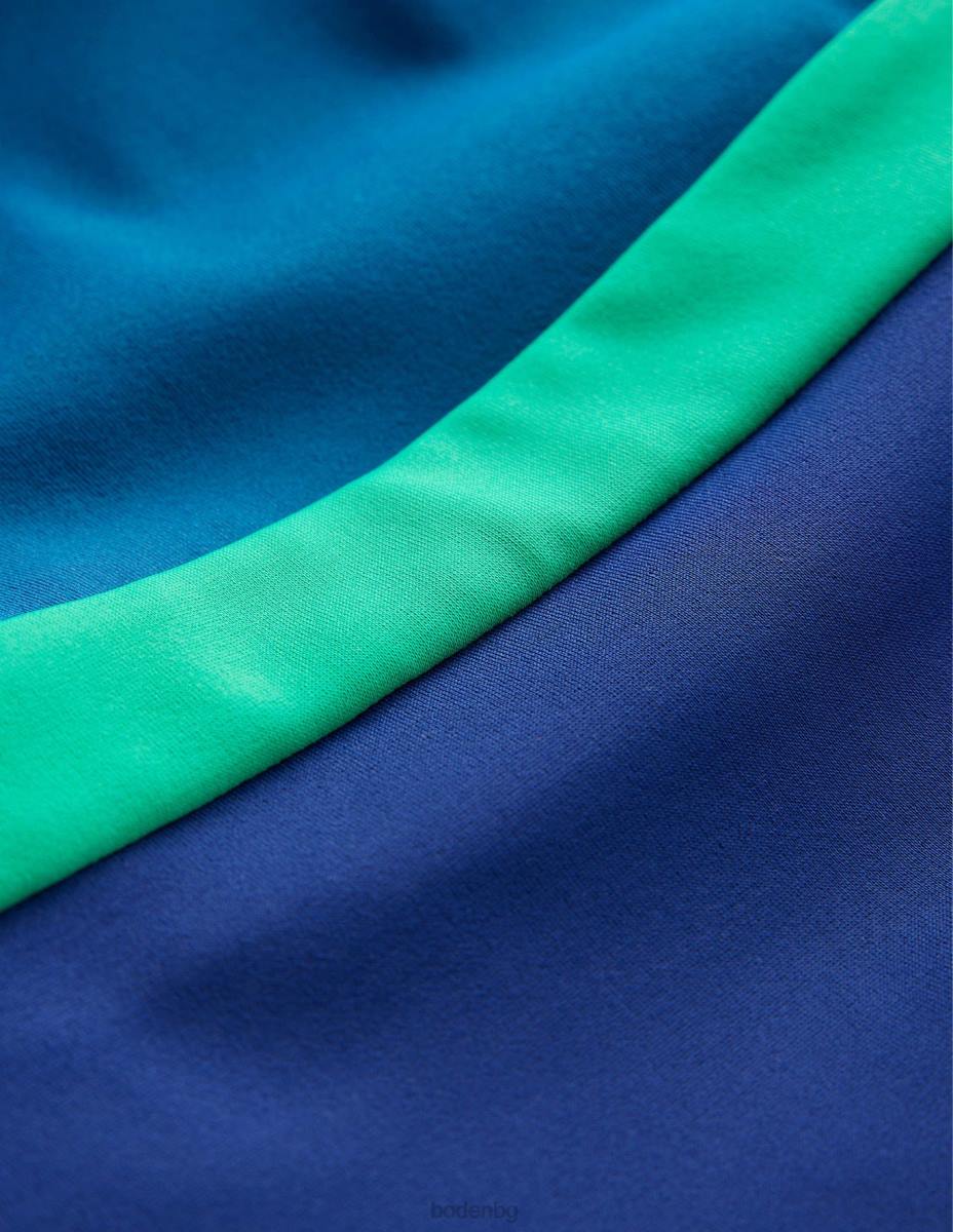 облекло Boden бански с квадратно деколте океански цветен блок Жени LL681209