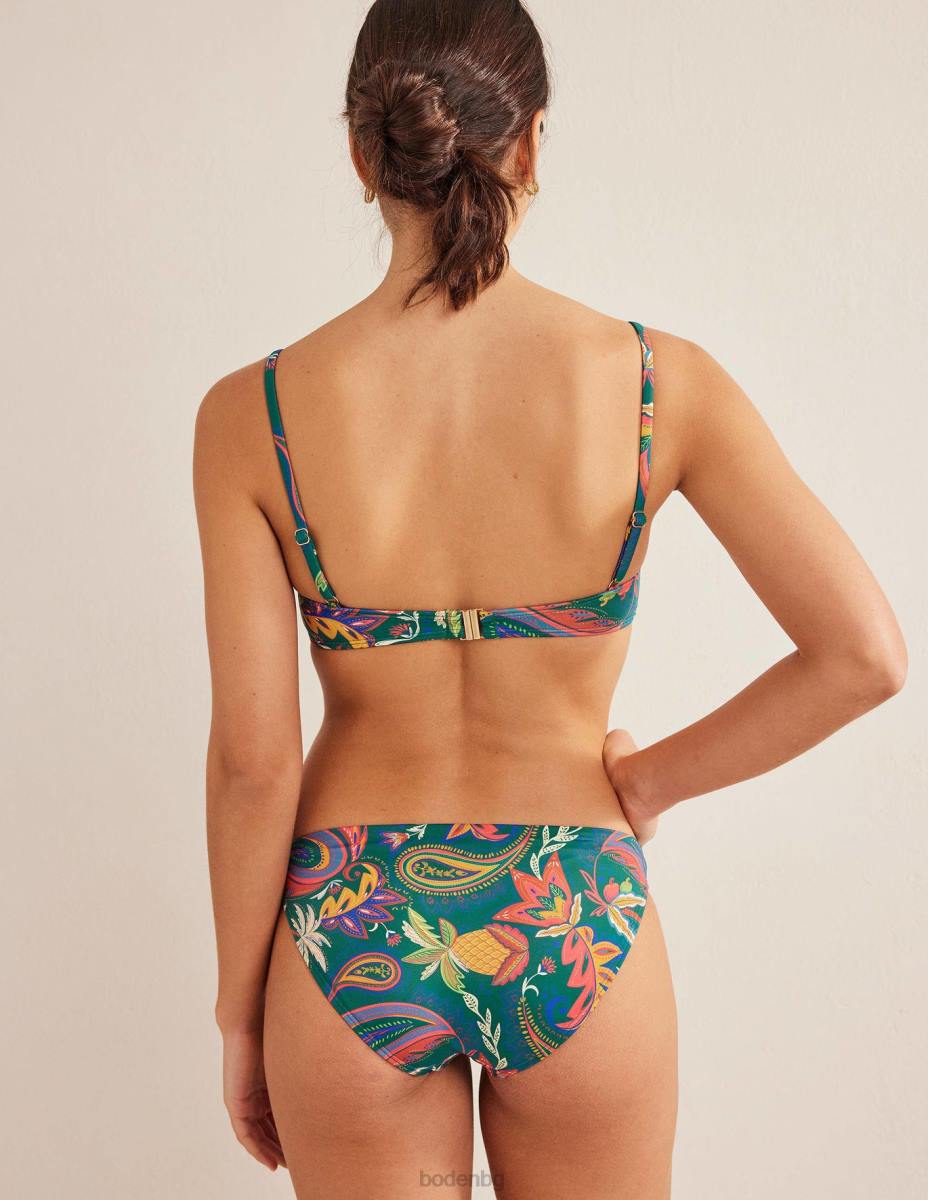облекло Boden капри бикини с размер чашка изумрудено и райско пейсли Жени LL681271