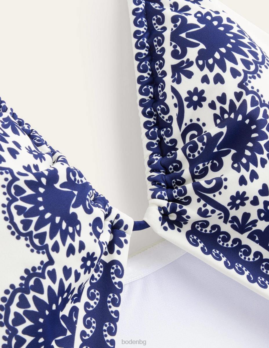 облекло Boden бански костюм с връзки с изрязан детайл цвете от слонова кост Жени LL681512