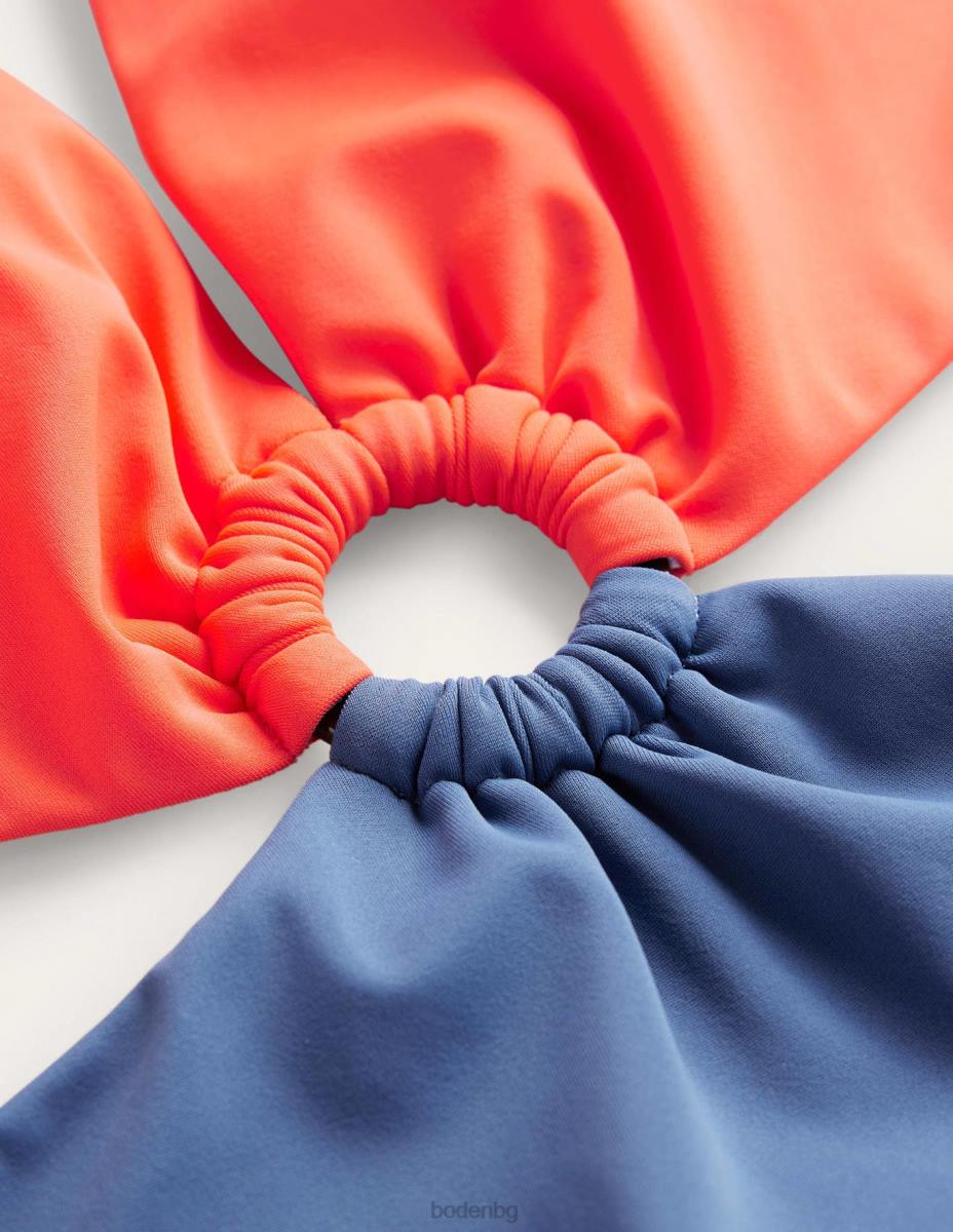 облекло Boden бански със смолисти пръстени цветен блок клементин Жени LL681727