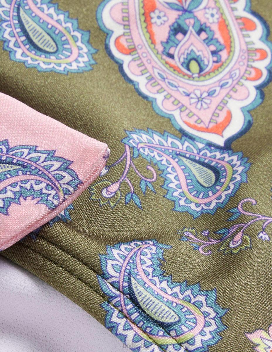 облекло Boden завържете страничната долна част на бикините семки от босилек и пейсли Жени LL681808