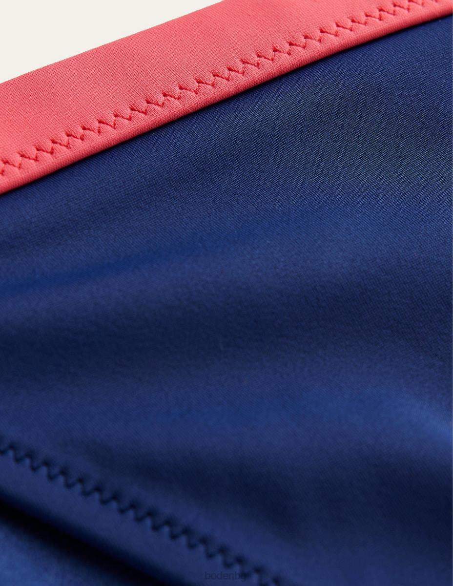 облекло Boden танга бикини тъмносин и киселинно жълт цвят Жени LL681839