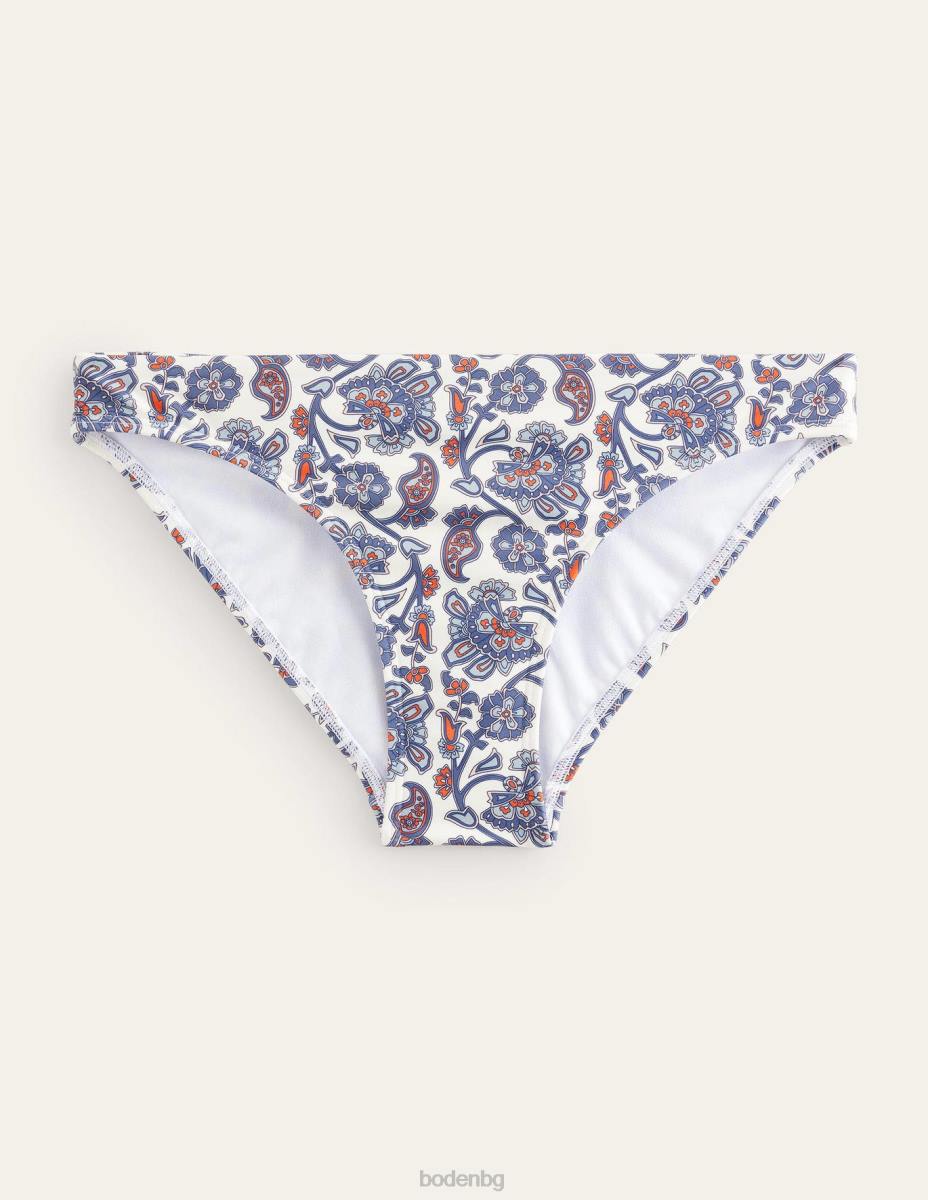 облекло Boden класически бикини слонова кост и син пейсли Жени LL681856