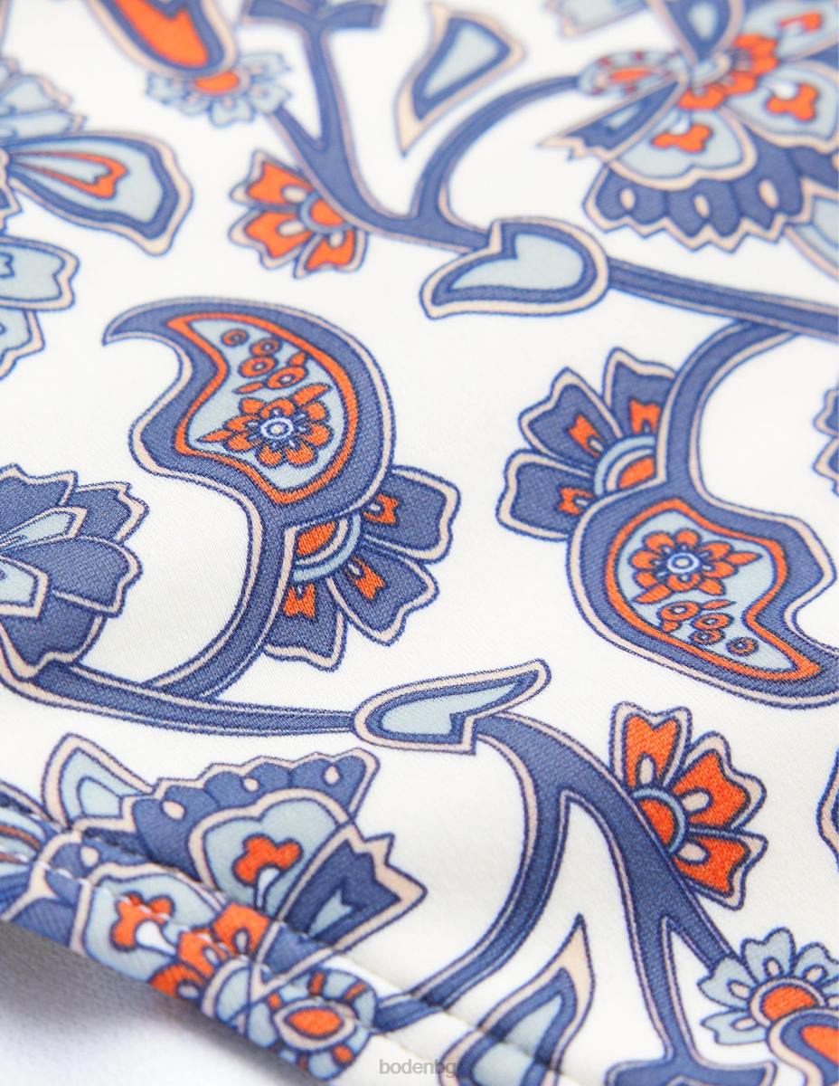 облекло Boden класически бикини слонова кост и син пейсли Жени LL681856