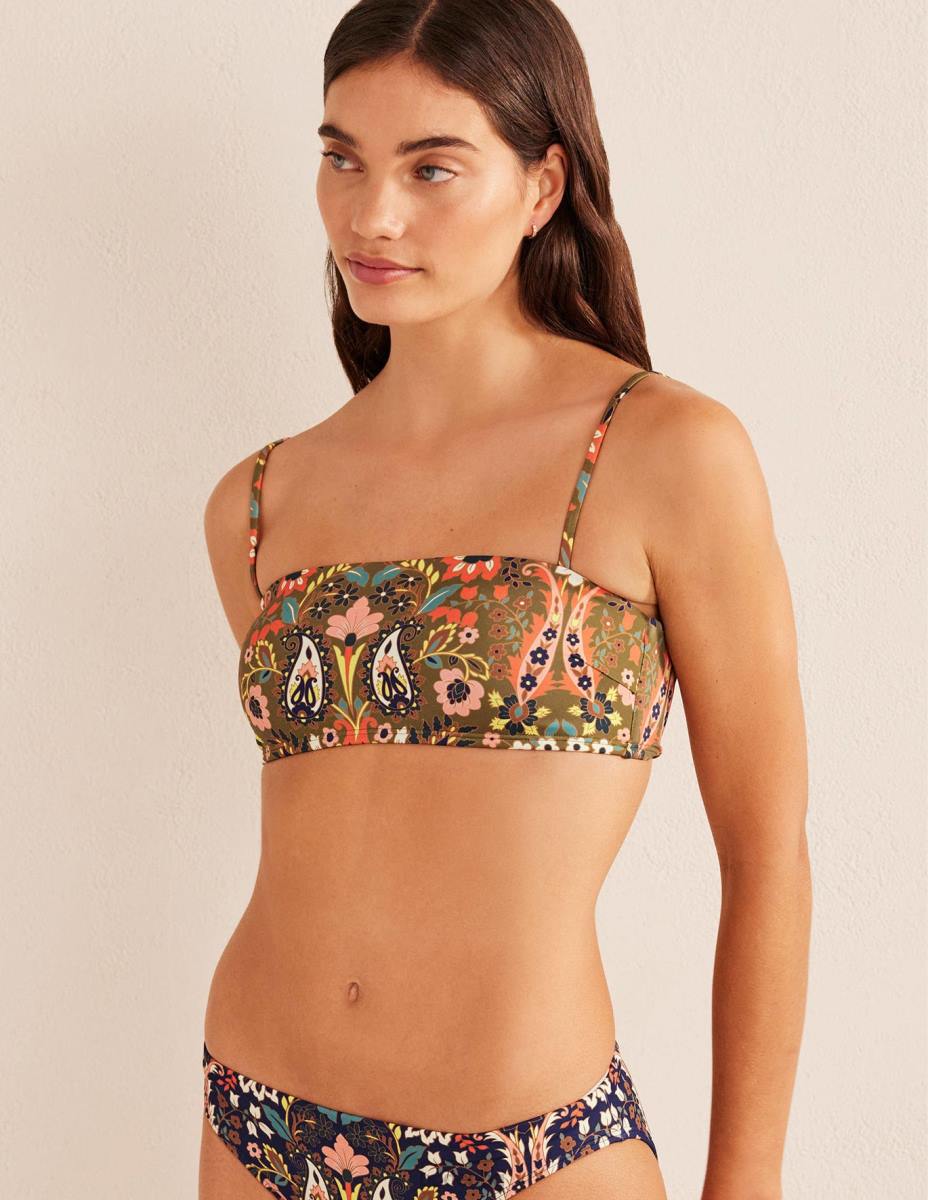 облекло Boden класически бикини флот и екзотична зеленина Жени LL681882