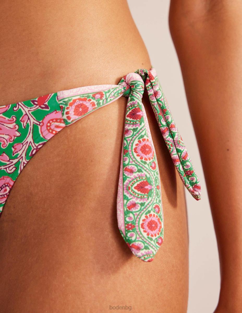 облекло Boden завържете страничната долна част на бикините липа и ботаническа лоза Жени LL681999