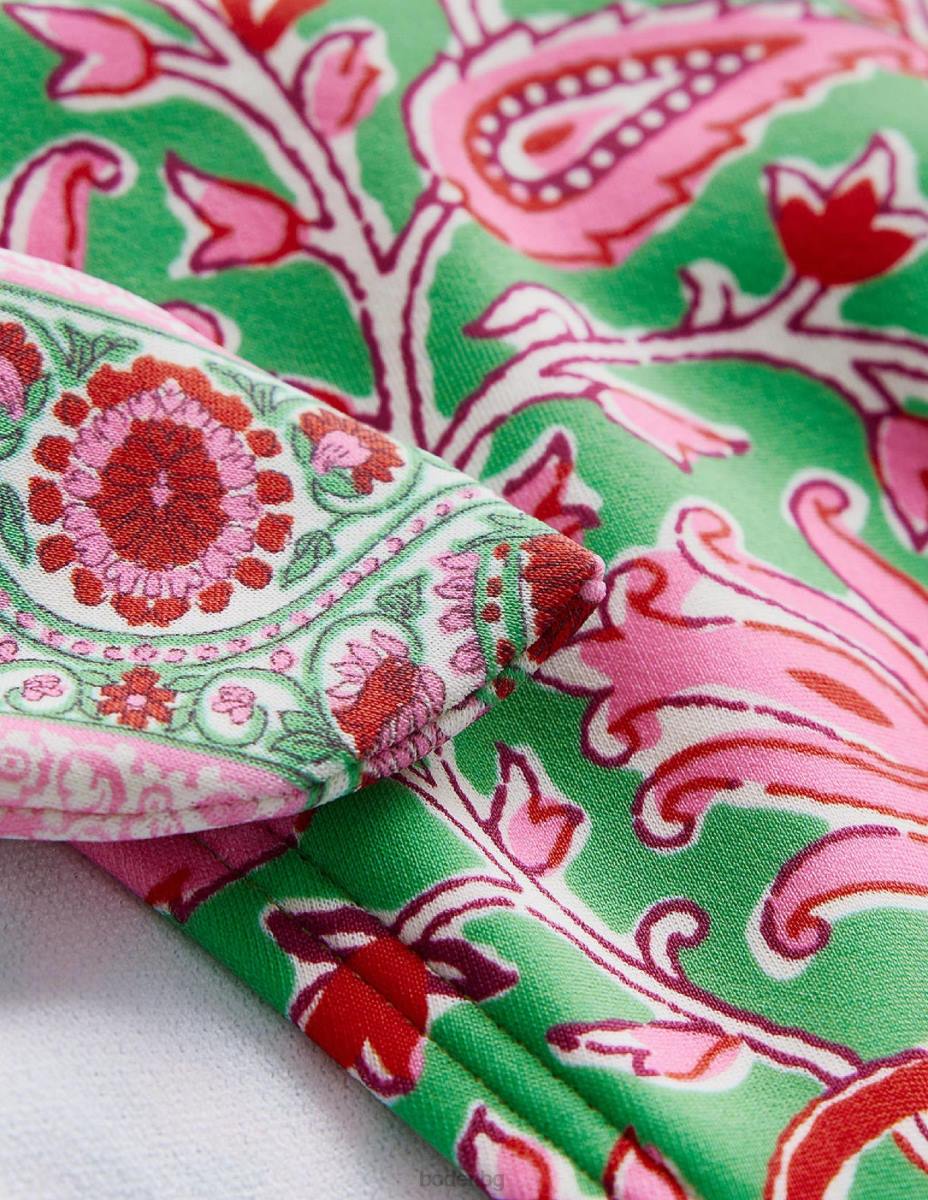 облекло Boden завържете страничната долна част на бикините липа и ботаническа лоза Жени LL681999