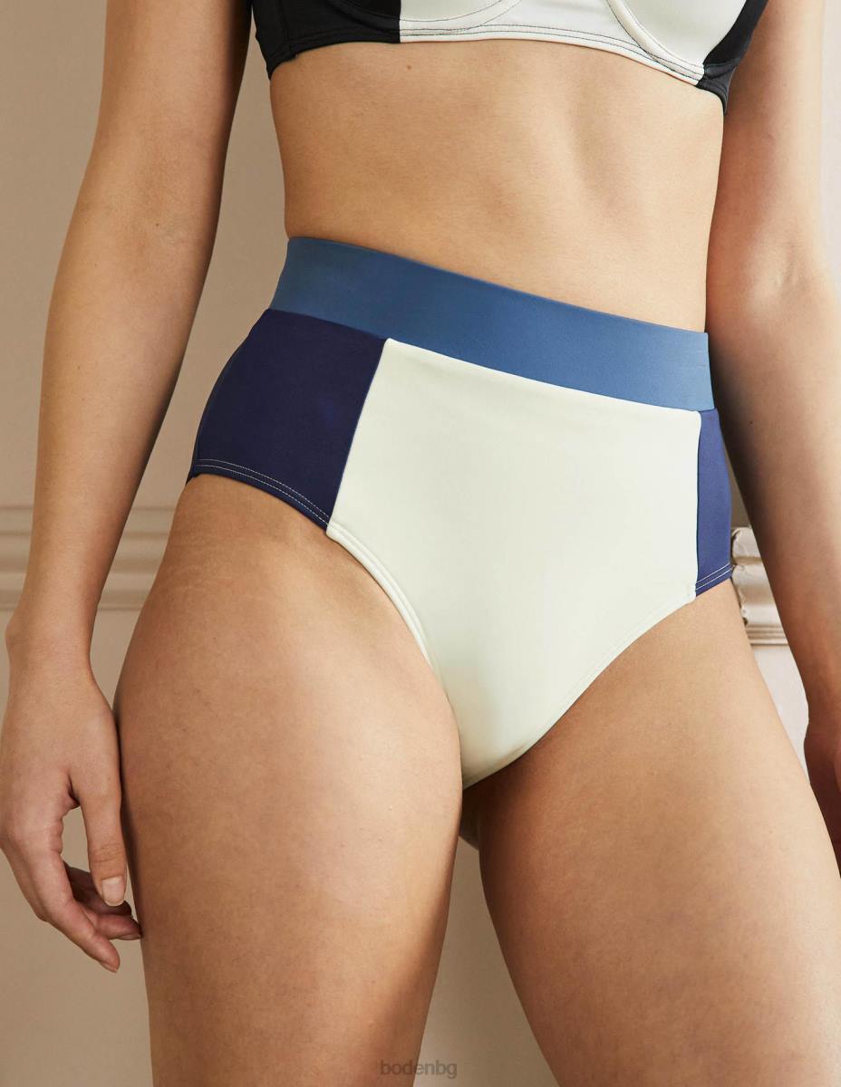 облекло Boden бикини с висока талия цвят слонова кост Жени LL682023