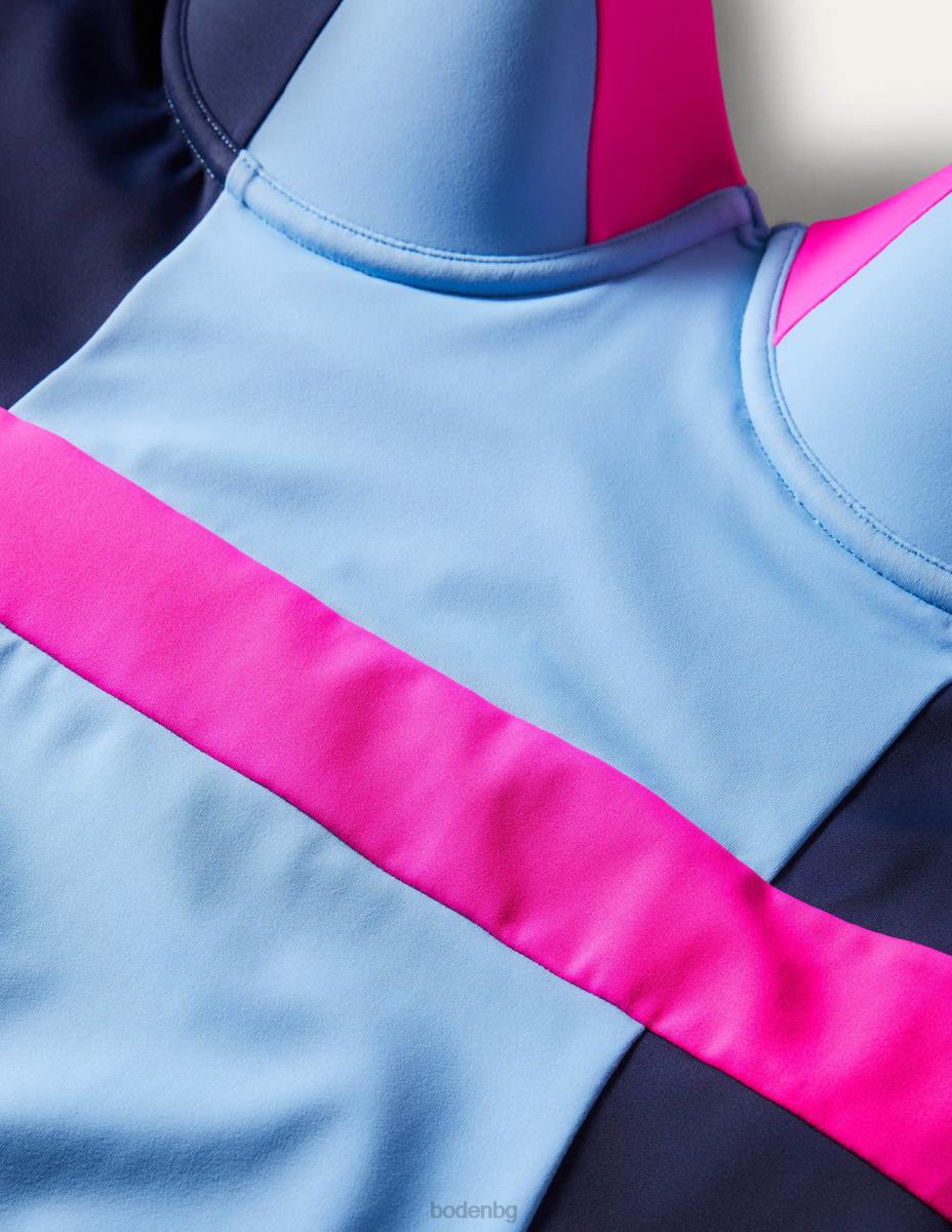 облекло Boden портофино бански с размер чашка цветен блок на хоризонта Жени LL682061