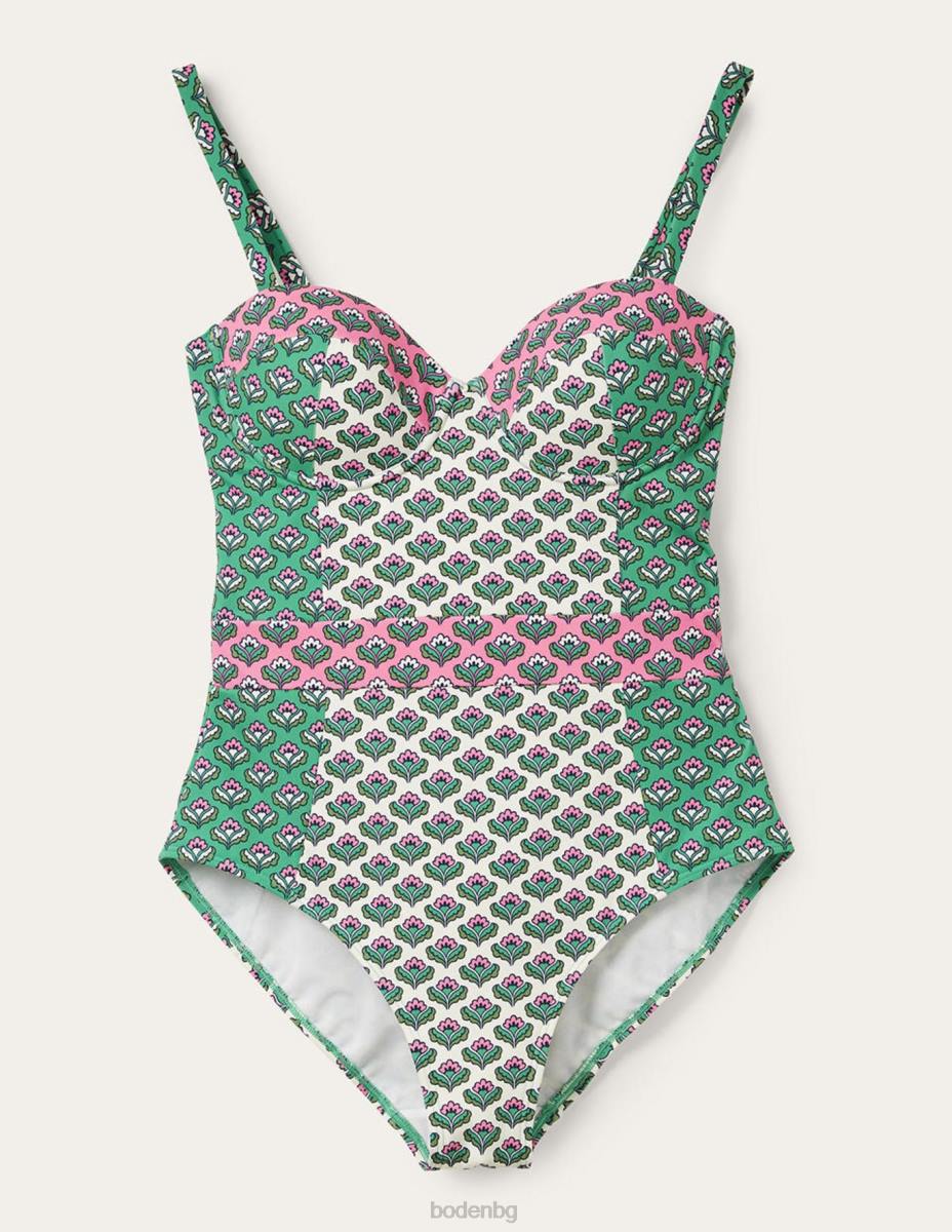 облекло Boden портофино бански с размер чашка слонова кост и ориенталска пъпка Жени LL682083