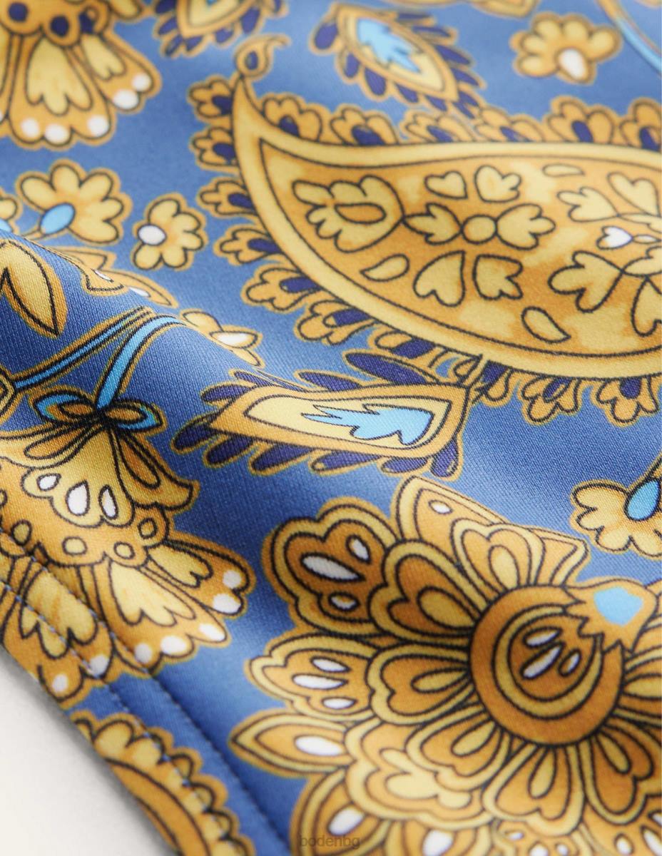 облекло Boden класически бикини събиране на злато и пейсли тераса Жени LL682085