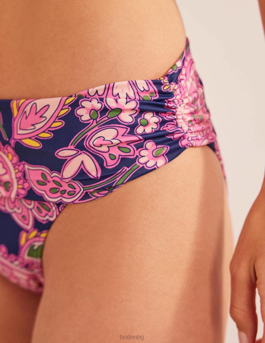 облекло Boden класически долнища на бикини морско синьо и пейсли тераса Жени LL682097
