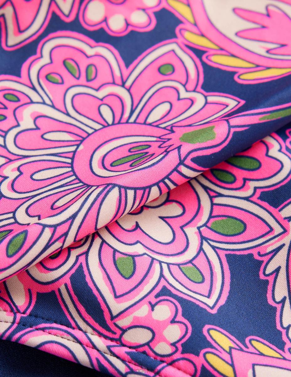 облекло Boden класически долнища на бикини морско синьо и пейсли тераса Жени LL682097