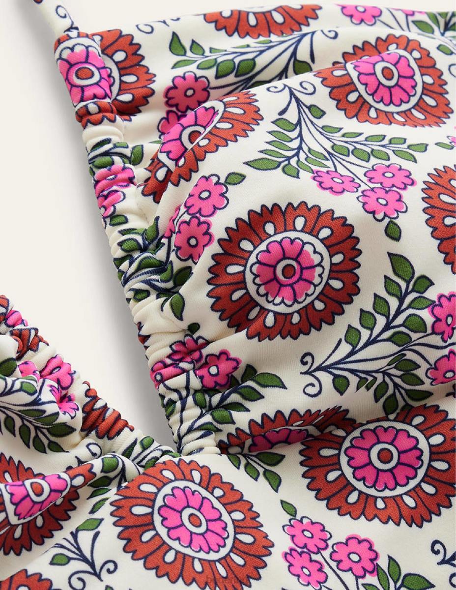 облекло Boden бански бандо с деколте джин и слънчогледово стръкче Жени LL68211