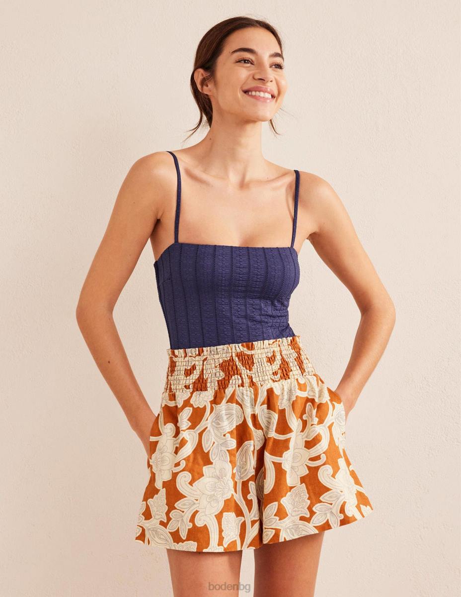 облекло Boden бански с тесни презрамки морска текстура Жени LL682144