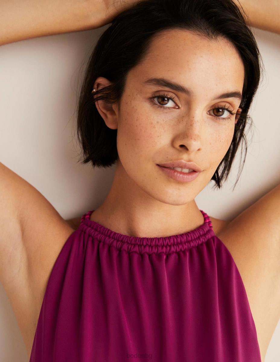 облекло Boden бански костюм с усукана плитка на гърба паднали плодове Жени LL682421