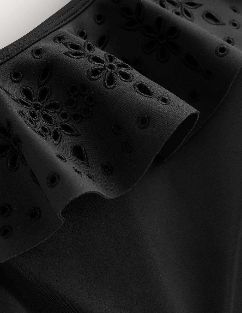 облекло Boden бански с волани на едно рамо черен Жени LL682437