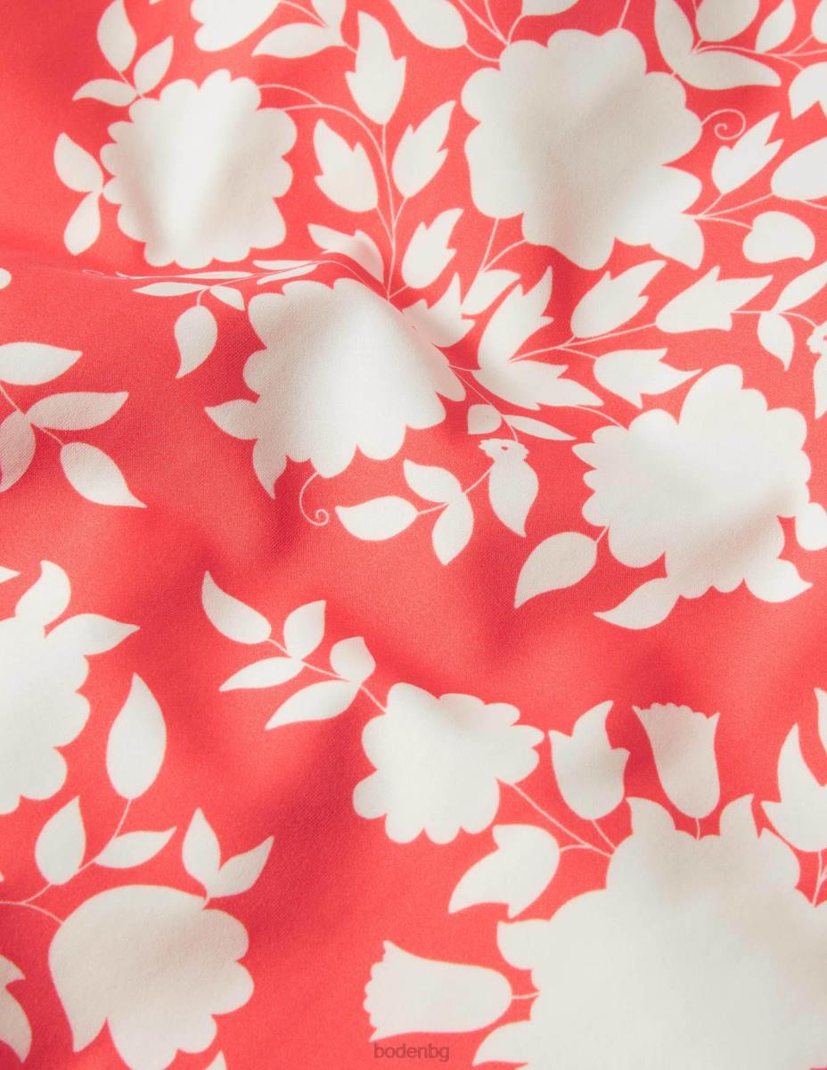 облекло Boden бански със завързани връзки диви цветя и ярка папая Жени LL682451