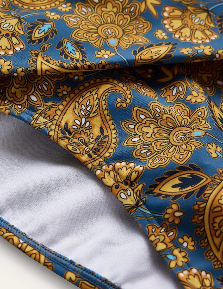 облекло Boden класически долнища на бикини събиране на злато и пейсли тераса Жени LL682456