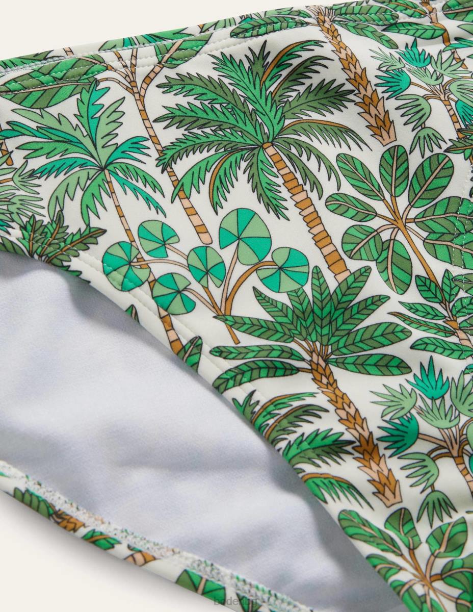 облекло Boden класически бикини слонова кост и палмова гора Жени LL682459