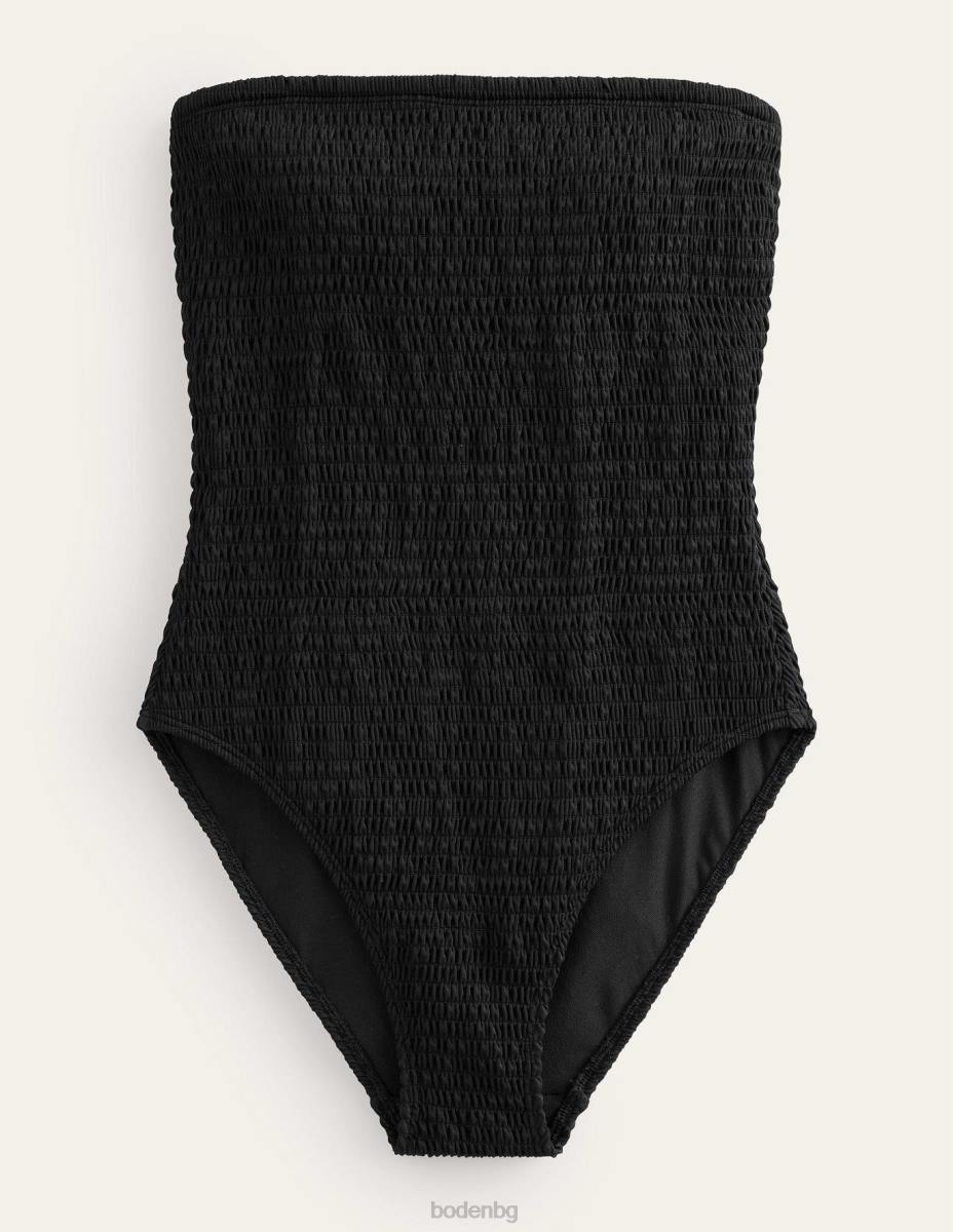 облекло Boden пушен бански бандо черен Жени LL682476