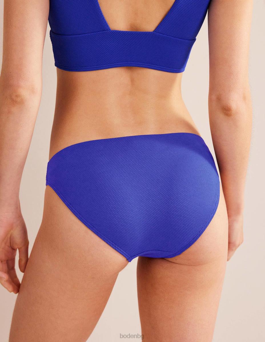 облекло Boden бикини с класическа текстура кобалтова пчелна пита Жени LL68249