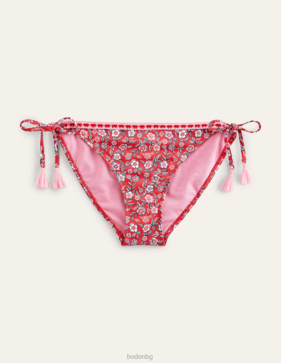 облекло Boden плетене на една кука тапицерия на бикини цъфтеж на коледна звезда и теменуга Жени LL682500