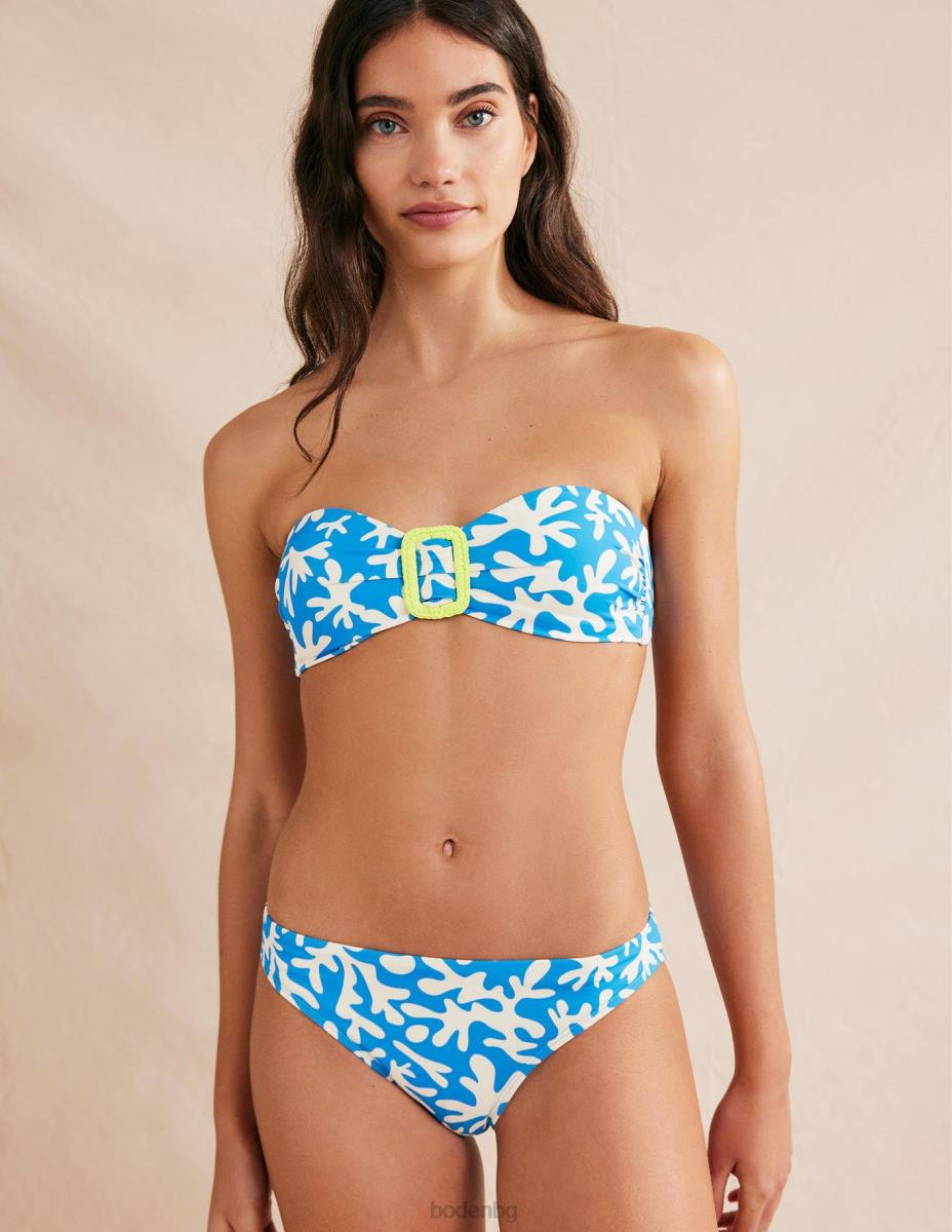 облекло Boden класически бикини синя и абстрактна зеленина Жени LL682545
