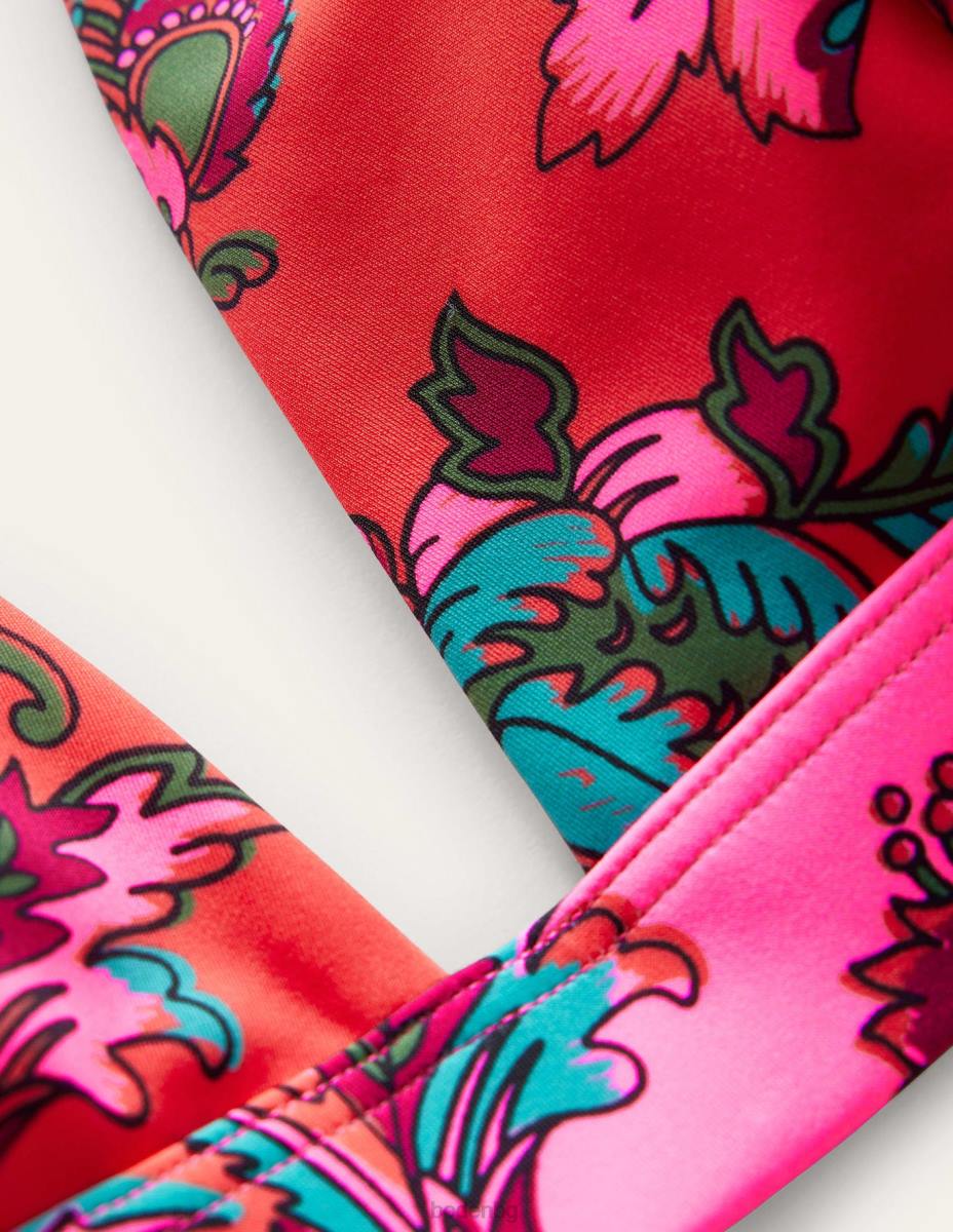 облекло Boden бикини с долна лента подправка розово флорално Жени LL68288