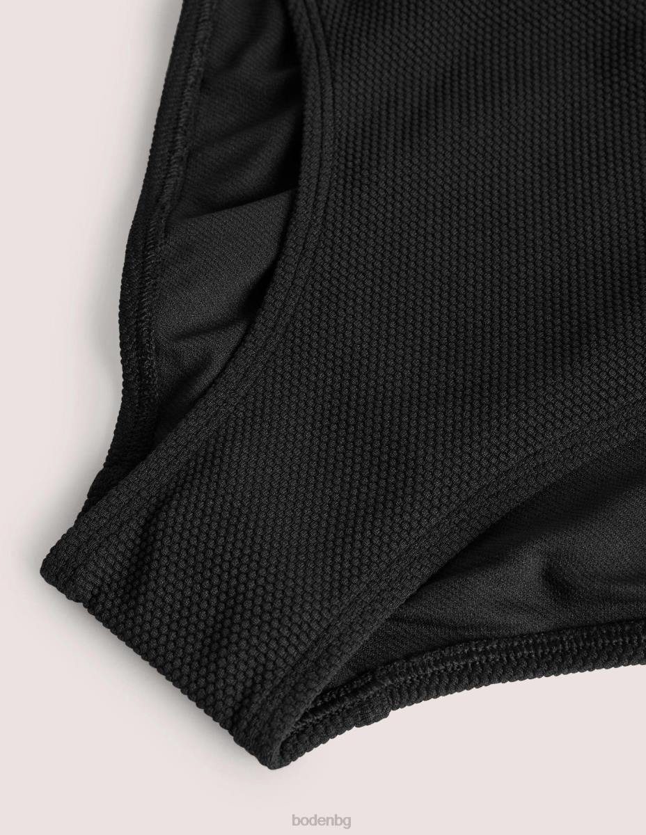 облекло Boden долнище на бикини текстурирано черно Жени LL68310