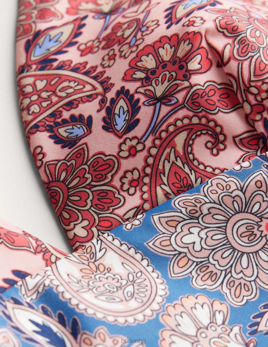 облекло Boden бански костюм arezzo с v-образно деколте високорискова червена и пейсли тераса Жени LL681036