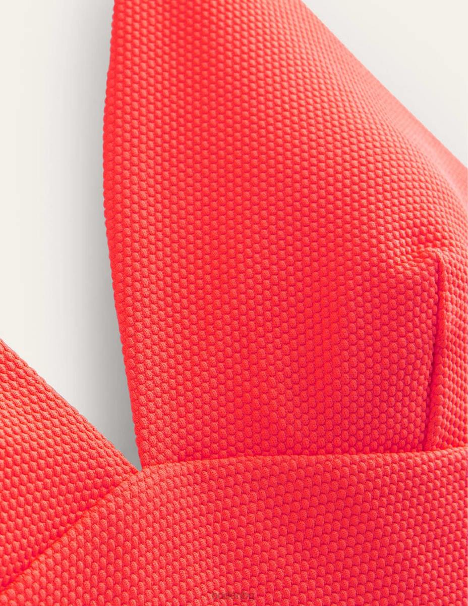 облекло Boden бански костюм arezzo с v-образно деколте коралова текстура Жени LL681442