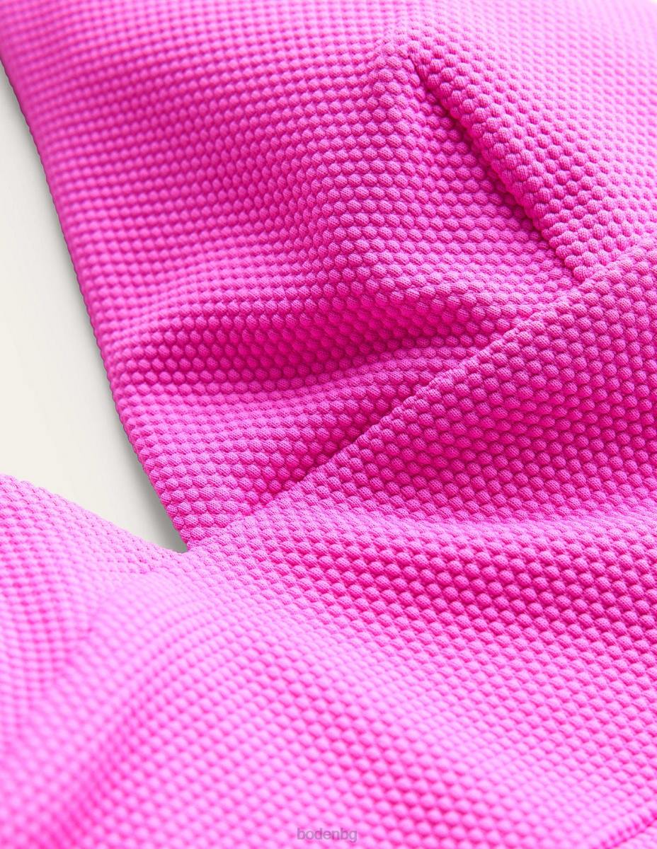 облекло Boden бански костюм arezzo с v-образно деколте невероятна розова пчелна пита Жени LL68234