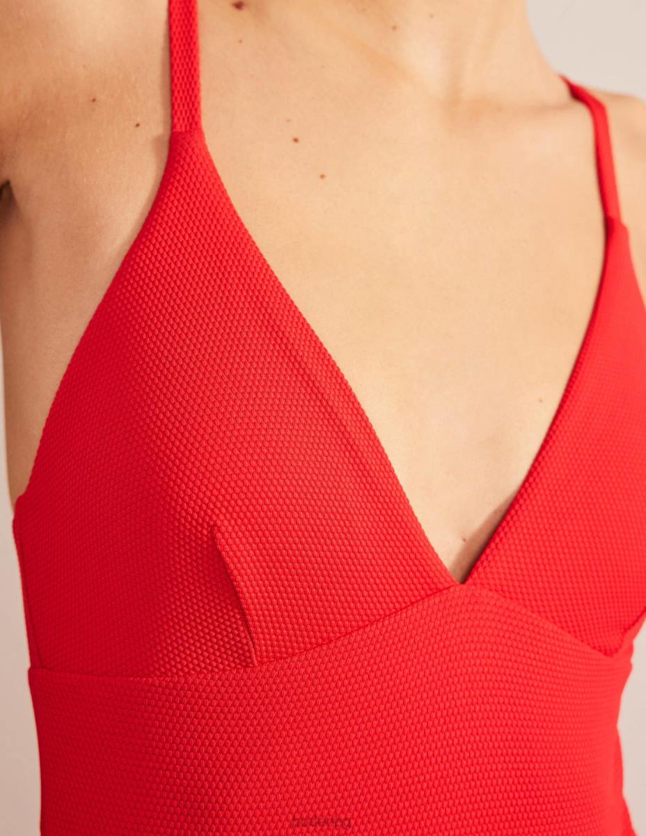 облекло Boden бански костюм arezzo с v-образно деколте текстура на лале Жени LL682440