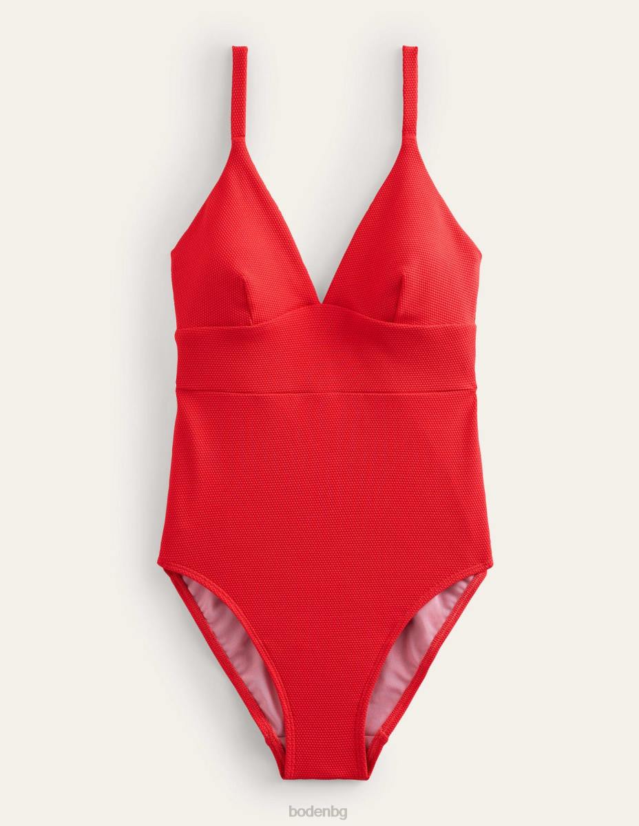 облекло Boden бански костюм arezzo с v-образно деколте текстура на лале Жени LL682440