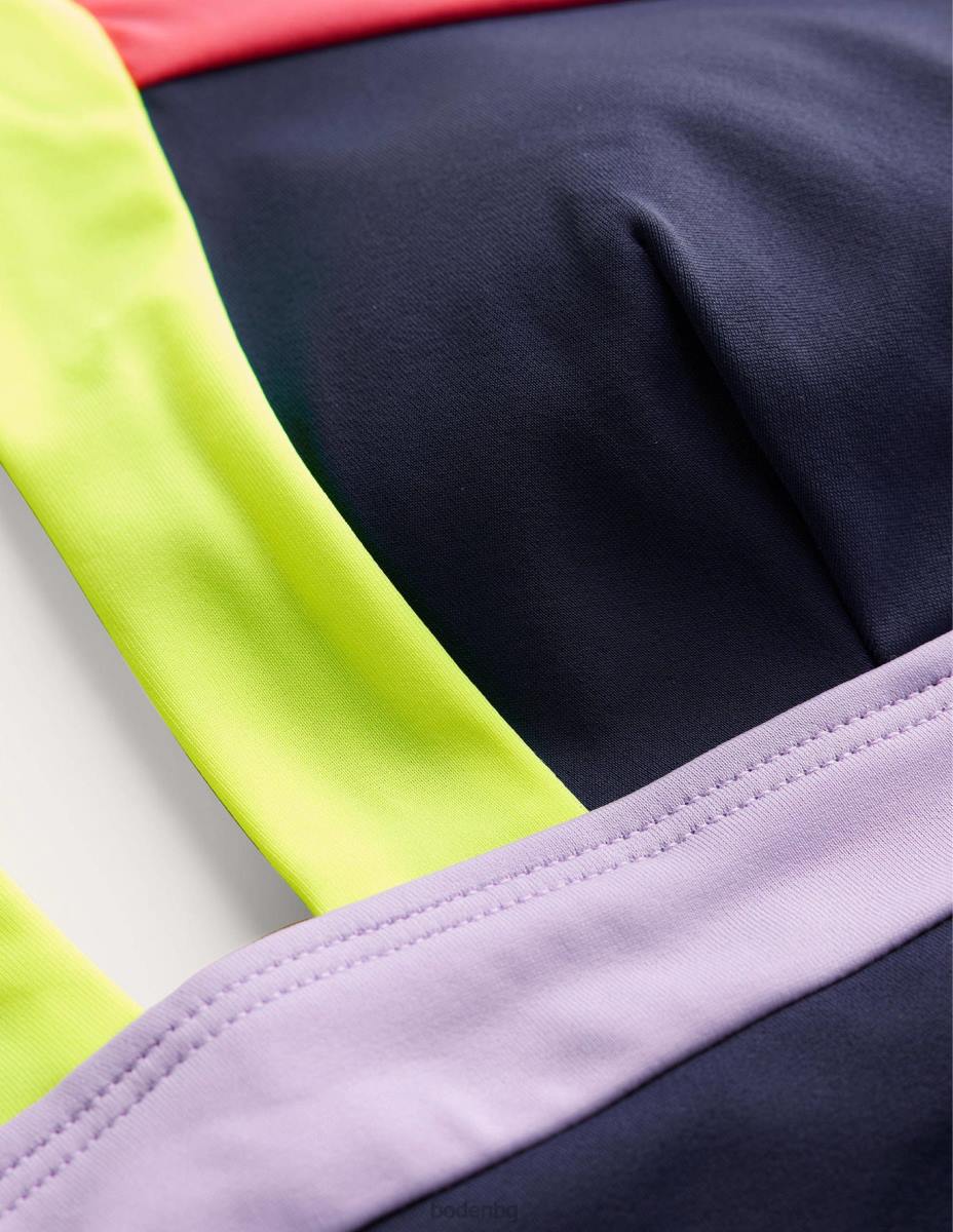 облекло Boden бански костюм с халтер ithaca тъмносин и киселинно жълт цвят Жени LL681590