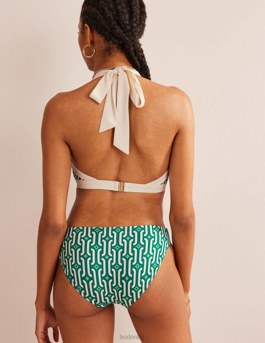 облекло Boden бикини с халтер ithaca ярко изумрудено и лазурно гео Жени LL68297