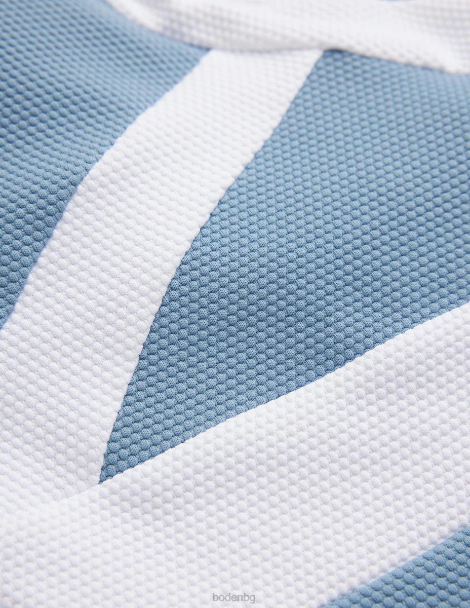 облекло Boden бански kefalonia с деколте цветен блок със синя текстура на delph Жени LL68309