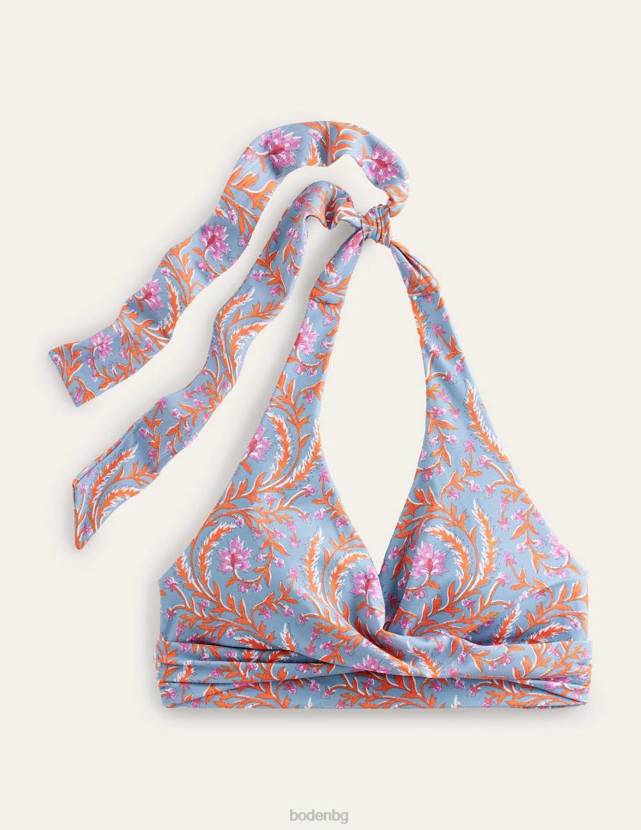 облекло Boden бикини с халтер levanzo делфово синьо и богата лоза Жени LL681290